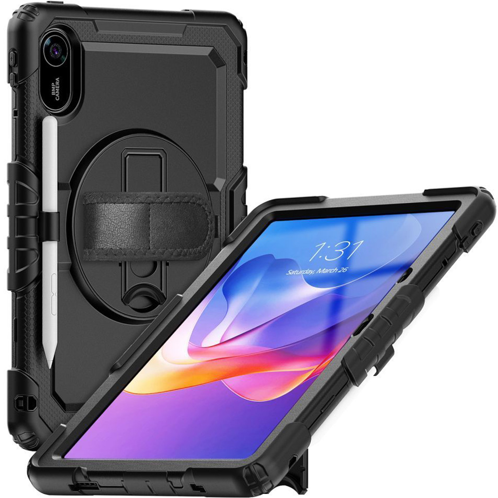Etui z osłoną ekranu Tech-Protect Solid do Xiaomi Redmi Pad 2, czarne